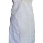 Lilly Pulitzer White Strapless Beaded Wave Bowen Jacquard dress Photo 0