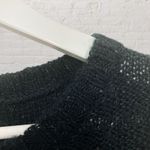 The Limited  Black Cold Shoulder Sequin Sweater Mohair XS Photo 5