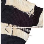 Wildfox Distressed Crop Fringe Oversized Sweater Size Small Photo 4