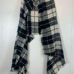 American Eagle AE Plaid Check Gingham Oversized Scarf Wrap Shawl Blanket Photo 1