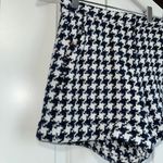 ZARA Thick Tight Knit Pocket Shorts XS Blue/White Checkered Photo 1