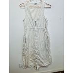 AREA STARS White Cotton Waist Cinching Sleeveless Jean A Photo 3