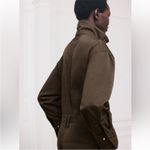 ZARA NWT Collection Long Brown Belted Jumpsuit Flight Suit Coveralls Romper S Photo 11