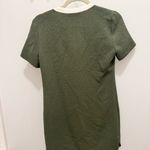 Sandro Paris Olive Green Shift Dress Minimalist Quiet Luxury Office Size Small Photo 4