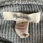  Madewell Gray Piped Waffle Knit Pajama Long Sleeve Shirt Photo 4