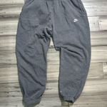 Nike Men's Cuffed Leg Distressed Sweatpants Size Large Grey Photo 0
