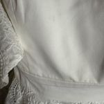 Caroline Constas Irene Ruffle Tiered Off Shoulder White Eyelet Mini Dress Size 4 Photo 15