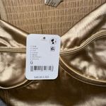 Free People  Top Womens Medium Latte Casino Royal Brami Crop Smocked Back Y2K NEW Photo 4