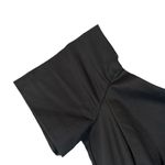 ZARA Black Short Sleeve Pleated Formal Fitted Simple Midi Dress Women Sz S Photo 2