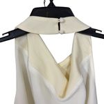 STAUD NWT $450 Giuseppe draped crepe halterneck maxi dress gown XS Yellow Photo 5