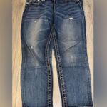 Miss Me  easy crop denim Women's Blue Jeans Photo 3