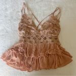 Anemone  pink lace cami tank top Photo 1