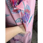 house dress snap front floral pink purple red green Size L Photo 7