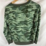 Splendid  Camo Print Pullover Sweatshirt Green Size Small Photo 5