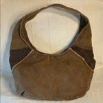 Bongo Vintage Y2K Brown Peace Sign Women's Hobo Bag Photo 1