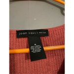 Joan Vass  Knit Oversized Comfort Cozy V Neck Sweater Salmon Modal Blends M Photo 3