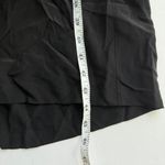 Vince  Silk Slit Back Shirtdress In Black Size Small Photo 5