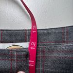 Talbots  Gray Red Plaid Wool Blend Lined Classic Tailored Pants 10 Preppy Photo 7