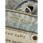 American Eagle  Comfort Stretch Waistband Mom Jeans Light Wash Distressed Size 2 Photo 5