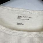 Anthropologie gratitude graphic thermal long sleeve oversized tee size small Photo 3