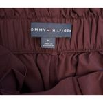 Tommy Hilfiger  Women Burgundy Belted Cropped Pants Size XL MSRP $69 Photo 3