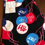 LuLaRoe Leggings Americana Balloons Red White Blue on Black TC BNWT 4th of July Photo 2