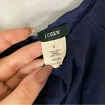 J.Crew  Navy Blue Poplin Cotton Sydney Dress Pockets Sleeveless Tank Scoop Neck 6 Photo 5