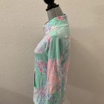 Lilly Pulitzer Popover Jacket Fan Sea Minty Fresh Fansea Coral Small Tiny Spot Photo 5