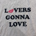 Free Press  Purple Lovers Gonna Love Long Sleeve Loose Fit Shirt Women's XL‎ Photo 2