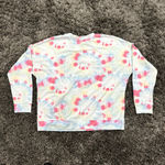 Rae Dunn  'XOXO' Tie Dye Sweatshirt in Blue/Pink, Size L​​​​ Photo 2