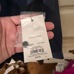 Nine West  navy silver striped button down dress top NWT Photo 1