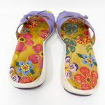 Umi Multicolor Floral Print Comfort Slip On Sandal Size 5 Photo 2