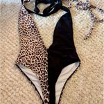 SheIn Cheetah One-Piece Swimsuit Photo 2