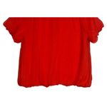 J.Crew Silk Cashmere Chiffon Lantern Short Puff Sleeve Cardigan Wool M Orange Photo 5