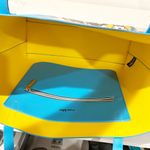 Marc Tetro Dog Group Blue Tote Bag Yellow Lining All My Dogs Photo 2