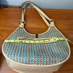 Simply Noelle  Woven Rattan Straw Colorful Multi‎ Shoulder Crossbody Bag Purse Photo 7