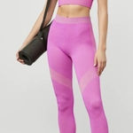 Alo Yoga  Pink‎ Illusion Seamless High-Waist Legging Size XS Photo 0