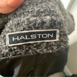 Halston Heritage Halston Vintage gray boucle double breasted‎ long coat jacket size 16 Photo 4