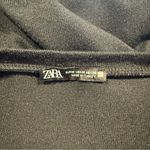 ZARA Women’s Black Sheer Sleeve Top Size M Photo 4