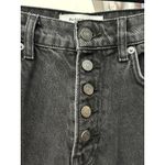 Reformation Cynthia High Rise Straight Jeans Women's Size 25 Black Button #GG7-7 Photo 2