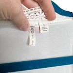 Cato White Semi Sheer Embroidered Boxy Fit Blouse Or Coverup Photo 9