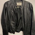 Leather Jacket Black Size M Photo 0