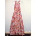 Abel the label Dress Womens Large Floral Halter Maxi Boho Summer Floral Coastal Photo 3