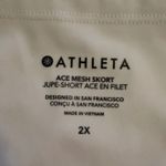 Athleta  Ace Mesh Skort White Tennis Golf Athletic Skirt Size 2X Photo 2