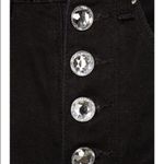 We Wore What The Danielle Crystal Exposed Button High Waist Black Jeans 32 NWT Photo 10