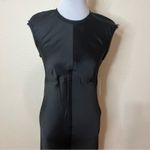 DKNY black satin midi slip sheath dress NEW 2 Photo 1