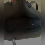 Victoria's Secret Large Black Faux Leather Tote Bag Tassel Rainbow Sequi… Photo 4