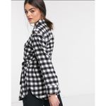 & Other Stories NWOT &‎ Other Stories Check Gingham Longline Belted Shacket Size 2 Photo 1