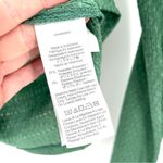 Madewell  Cropped Crinkled Green Long Sleeve Lightweight Button Down Cardigan Top Photo 7