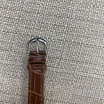 Calvin Hill Ladies Quartz Watch 34mm Round Silver Brown Faux Leather SKU 424 Photo 6